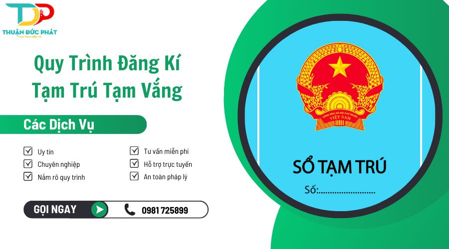 quy trình đăng kí tạm trú tạm vắng